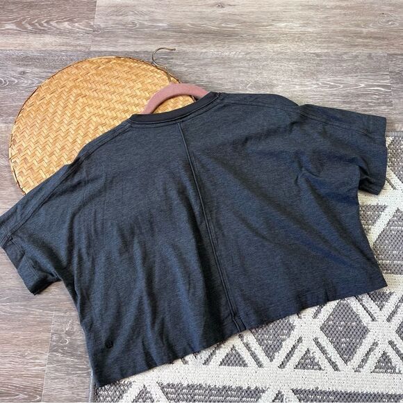 Lululemon Check the Box Short Sleeve Heathered Graphite Grey 6 - Picture 5 of 6